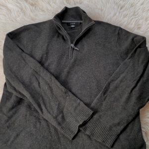 J. Crew 1/4 Zip Lambs Wool Sweater